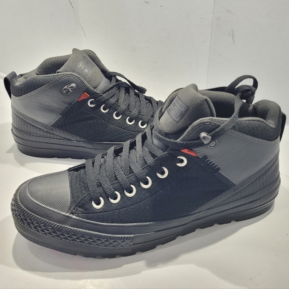 CONVERSE CHUCK TAYLOR ALL STAR UNISEX MID TOP STREET BOOT M10/W12 BLACK - Picture 13 of 13